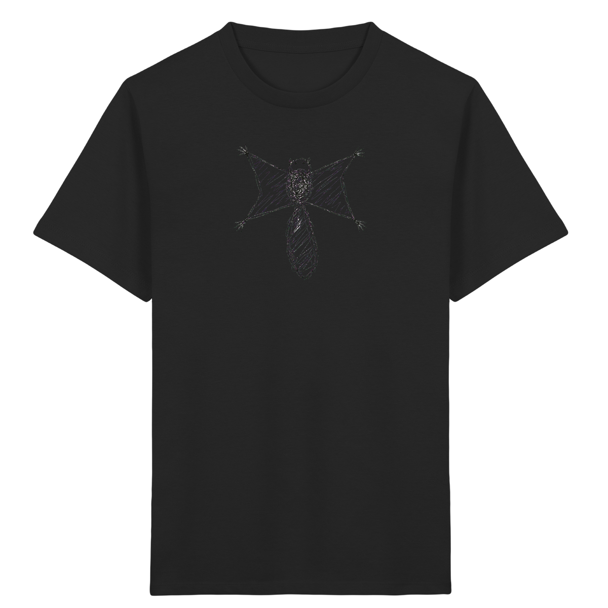 Flughörnchen von oben - Kinder Bio T-Shirt Vorderseite