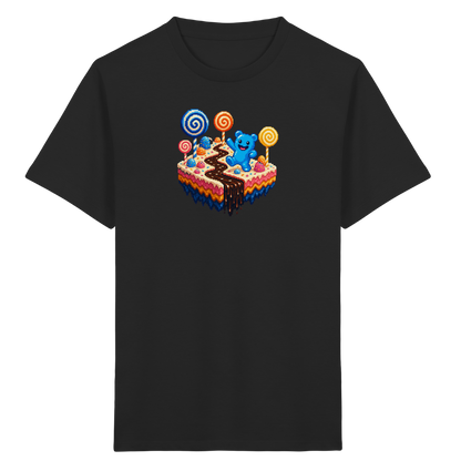 Pixel Gummibärchen auf süßer Insel - Kinder Bio T-Shirt