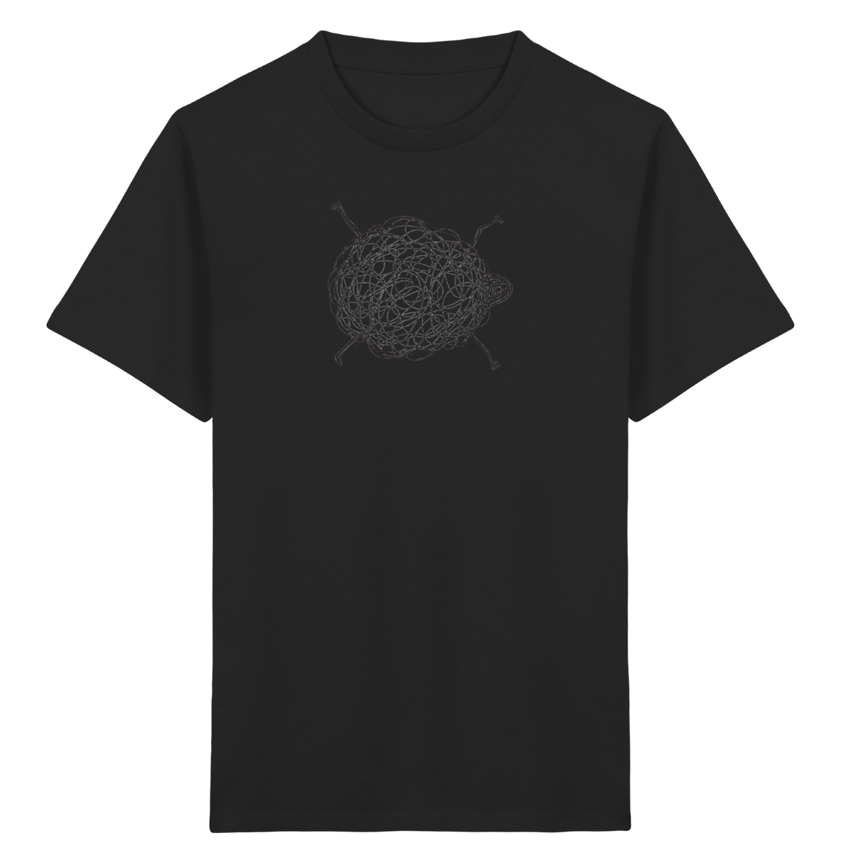 Schaf von oben Shirt - Kinder Bio T-Shirt Vorderseite
