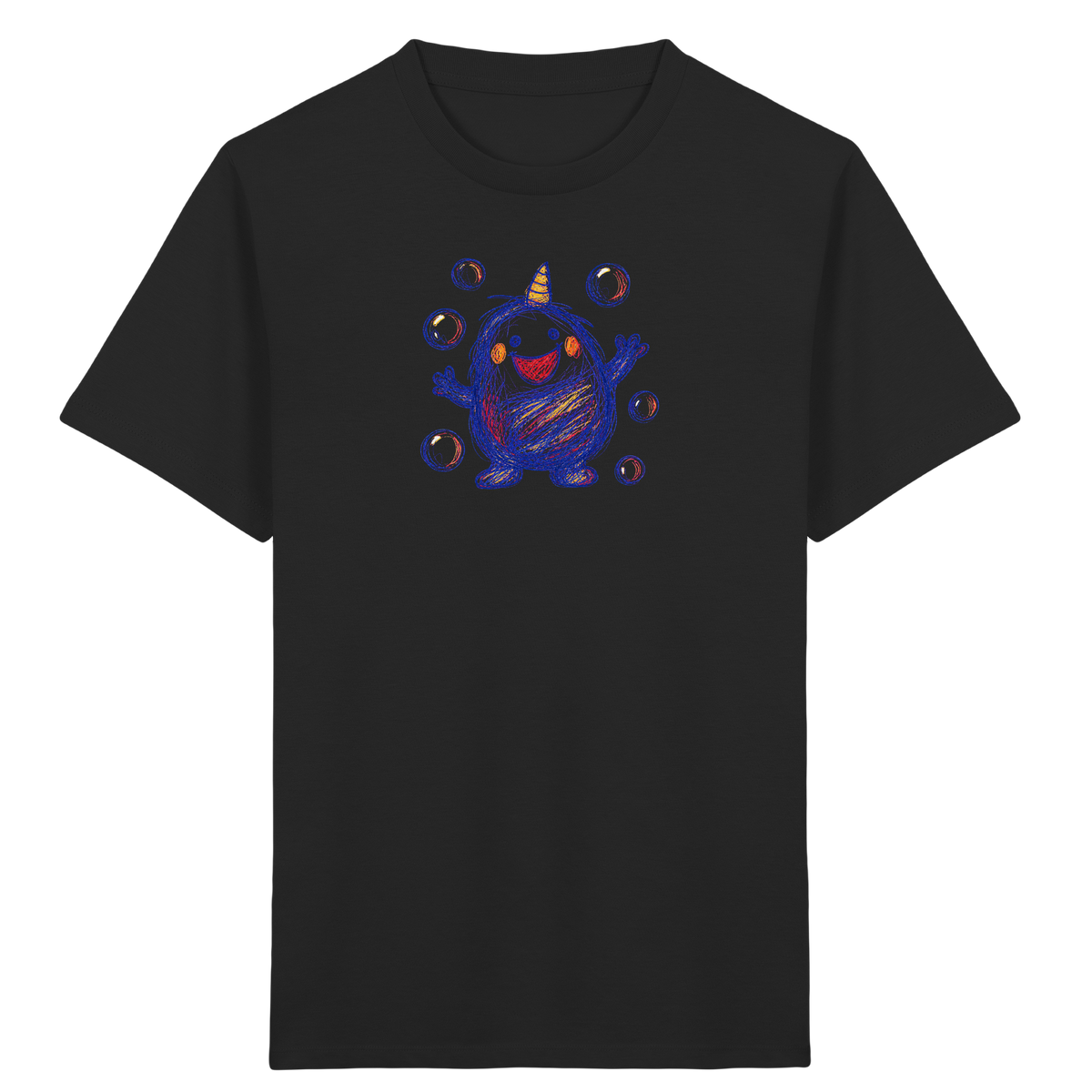 Seifenblasenmumpf mit Horn - Kinder Bio T-Shirt