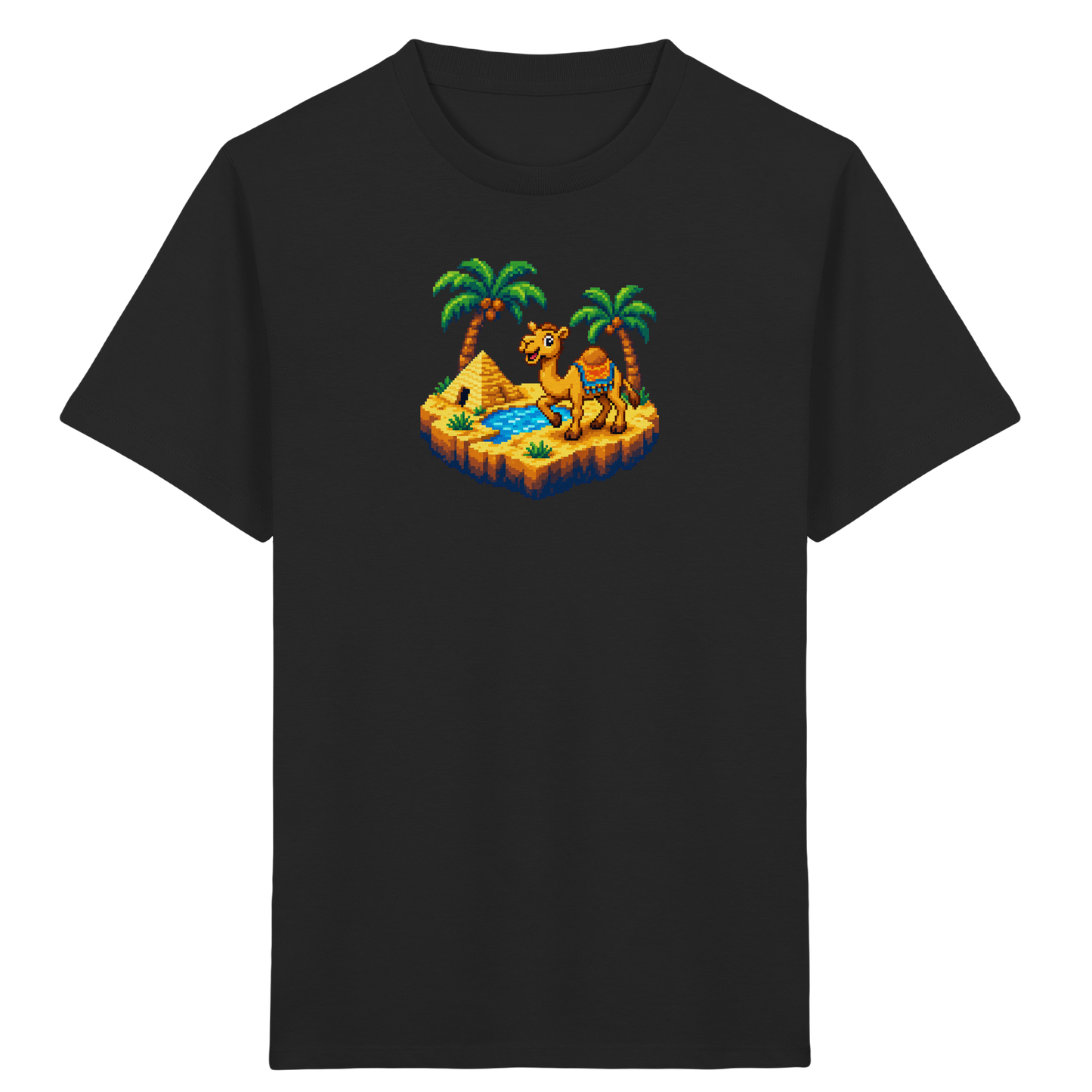 Verspieltes Pixel-Art Kamel Kinder T-Shirt - Kinder Bio T-Shirt