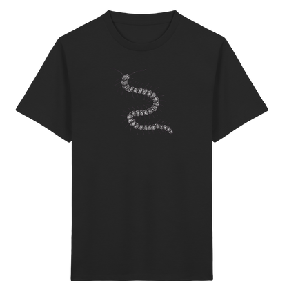 Tausendfüßer von oben - Kinder Bio T-Shirt Vorderseite