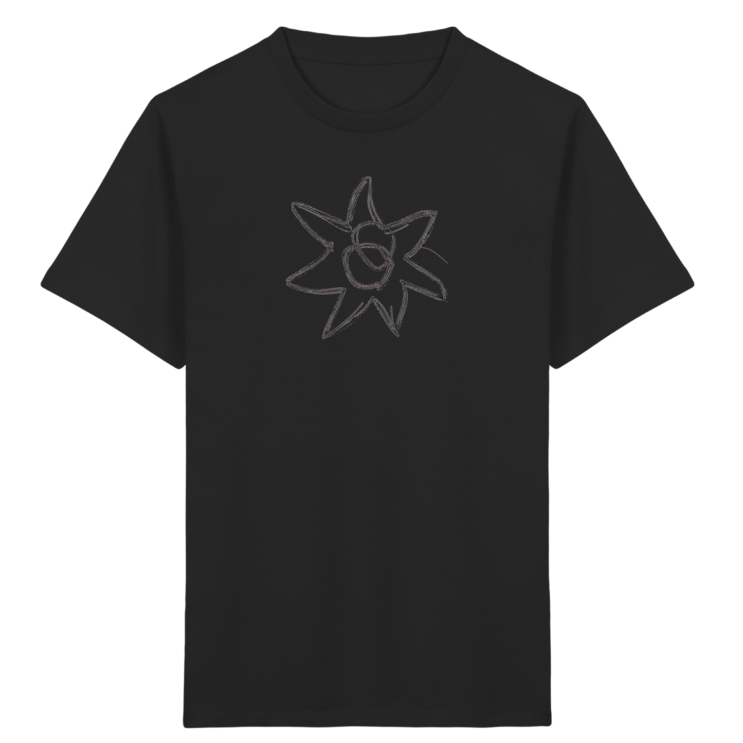 Kohlegrauer Wackelstern für Kinder - Kinder Bio T-Shirt