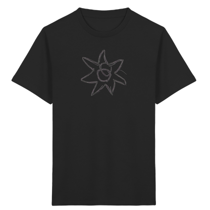 Kohlegrauer Wackelstern für Kinder - Kinder Bio T-Shirt
