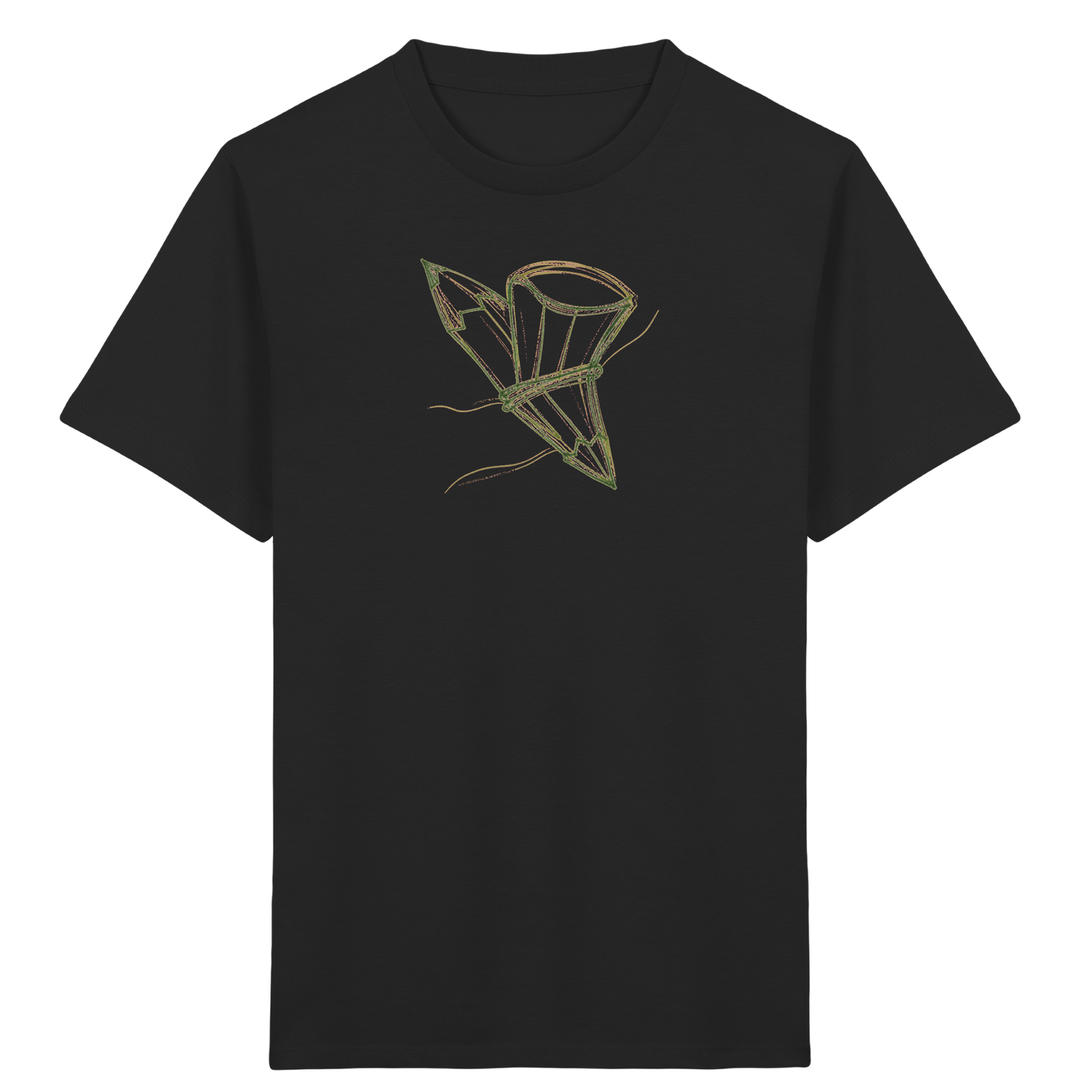 Waldgrüne Bleistift-Schultüte - Kinder Bio T-Shirt