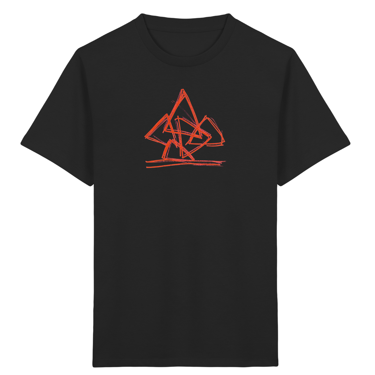 Rostoranger krummer Dreieckshaufen - Kinder Bio T-Shirt