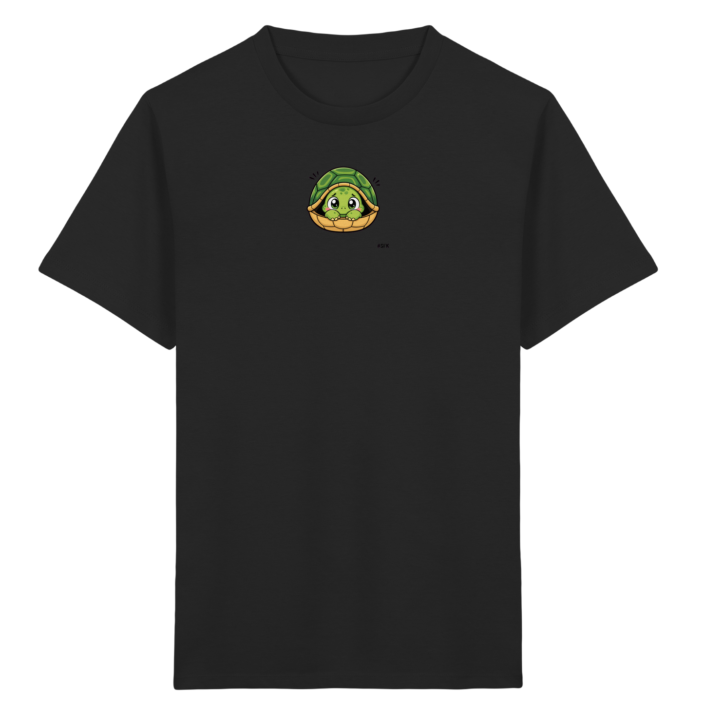 Schüchterne Schildkröte: Kuscheliges T-Shirt für Kinder - Kinder Bio T-Shirt