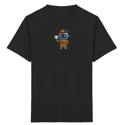 Pixel Detektiv Roboter T-Shirt für Kinder - Kinder T-Shirt
