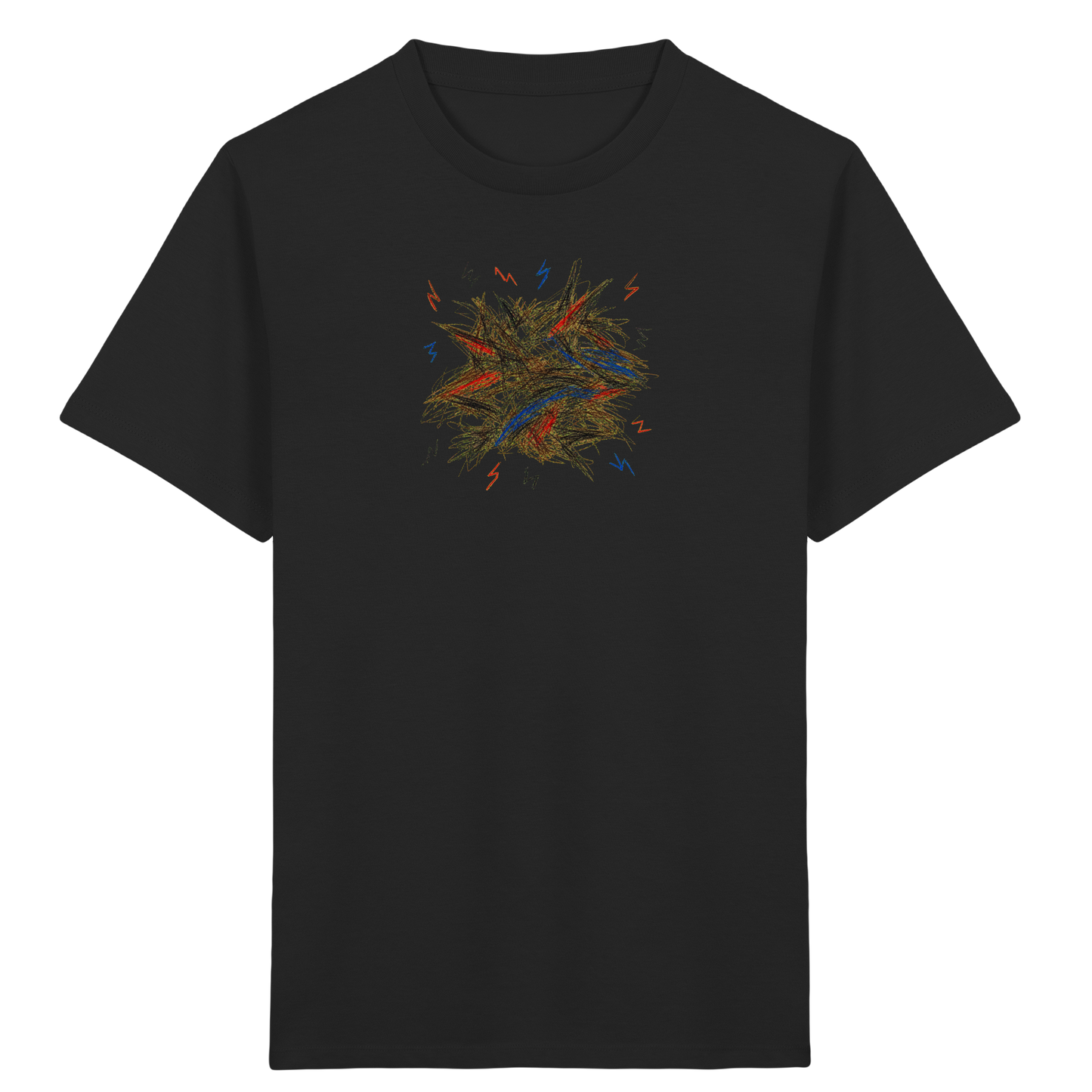 Wildes Energie T-Shirt mit Blitzen - Kinder Bio T-Shirt