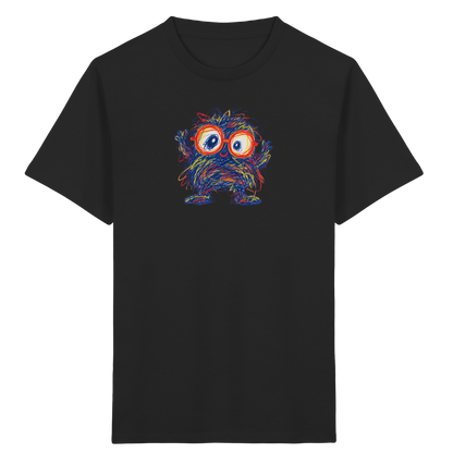 Brillenknäuel Kritzelmonster Shirt - Kinder Bio T-Shirt Vorderseite