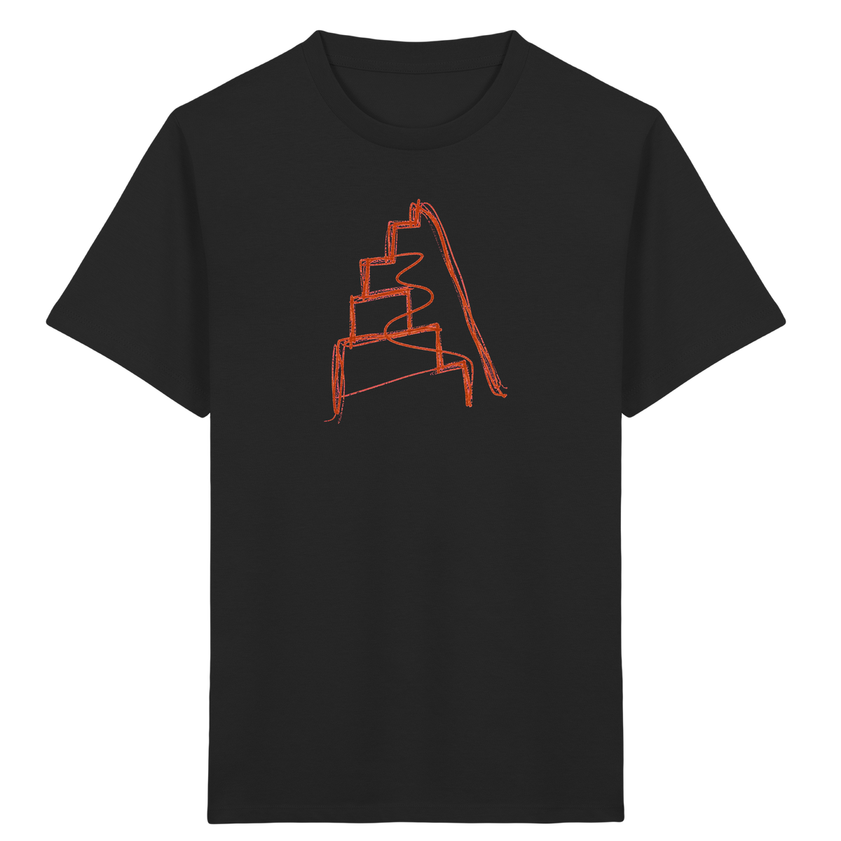 Rostbraune Wackeltreppe für Kinder - Kinder Bio T-Shirt