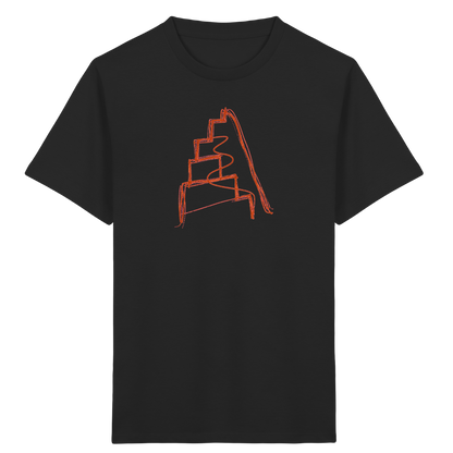 Rostbraune Wackeltreppe für Kinder - Kinder Bio T-Shirt