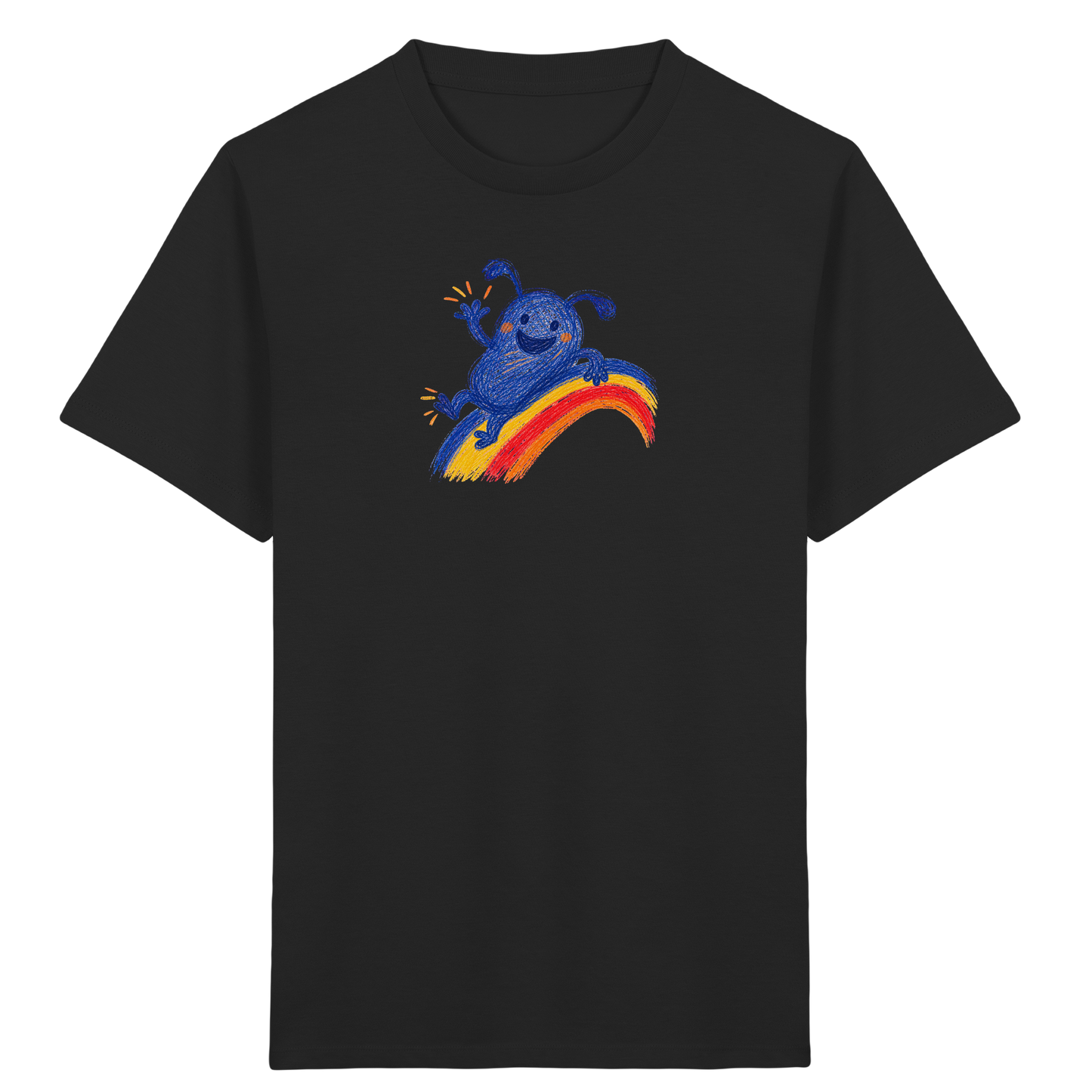 Regenbogenracker Kritzelmonster Kinder Shirt - Kinder Bio T-Shirt