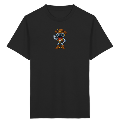 Pixel Roboter T-Shirt: Freundliches Lächeln - Kinder T-Shirt