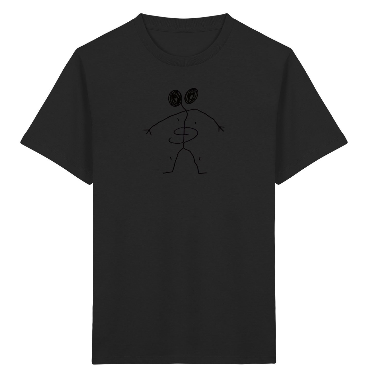 Spiraliger Linienfreund für Kinder - Kinder Bio T-Shirt Vorderseite