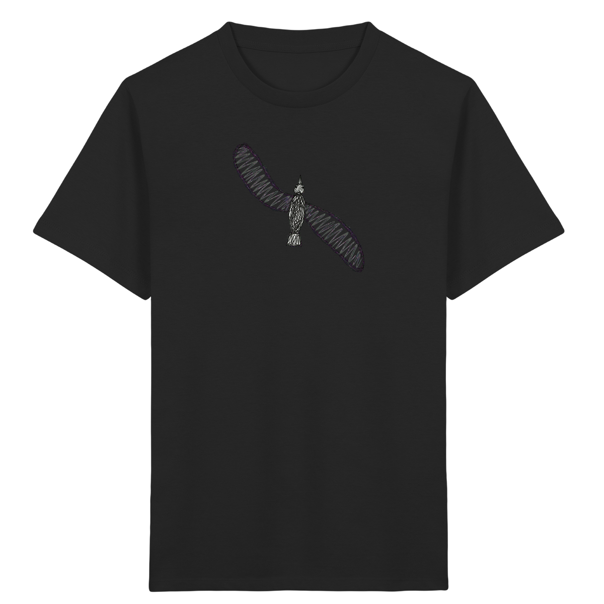 Möwe von oben Shirt - Kinder Bio T-Shirt Vorderseite