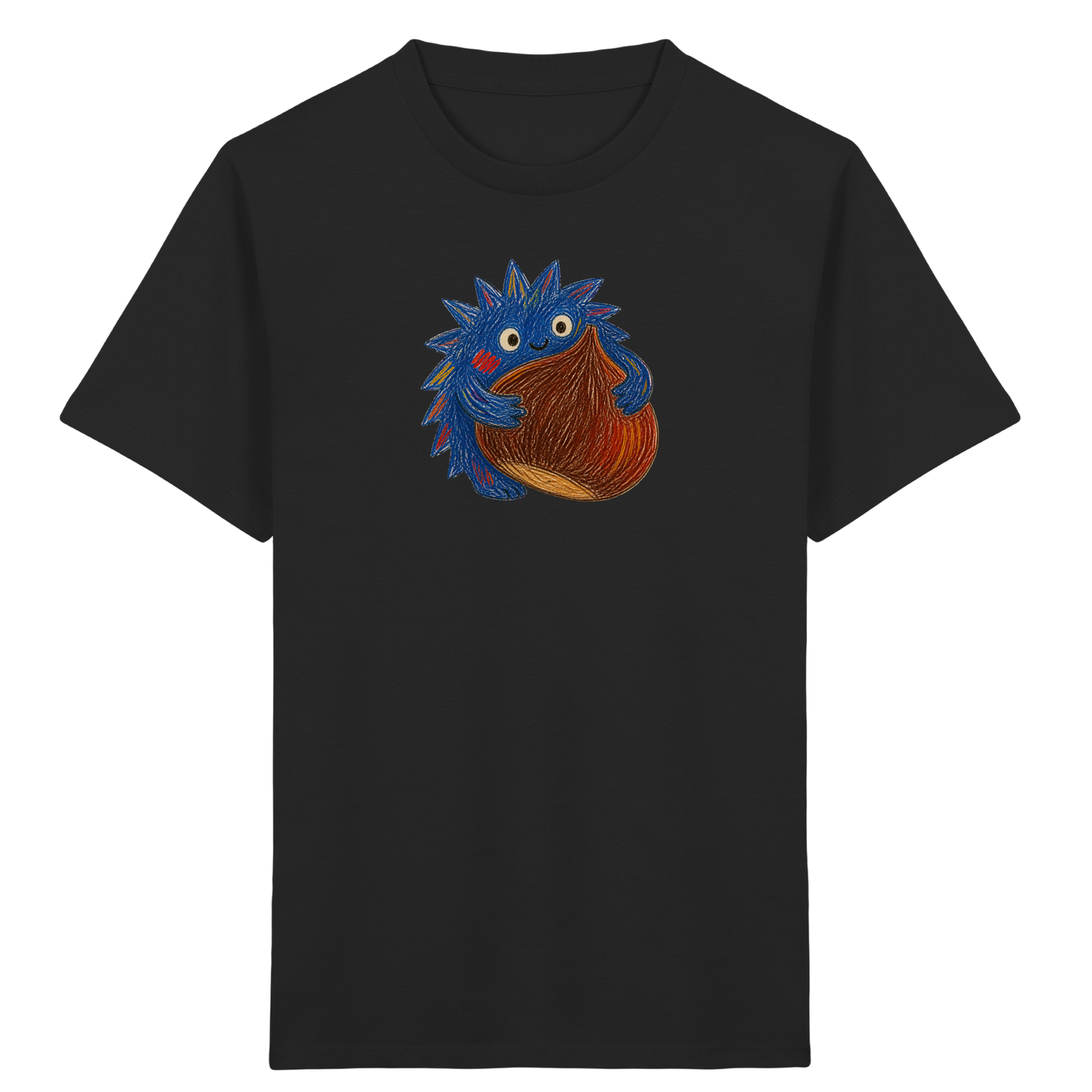 Kastanienknirps umarmt Kastanie - Kinder Bio T-Shirt