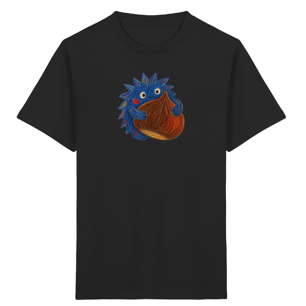 Kastanienknirps umarmt Kastanie - Kinder Bio T-Shirt