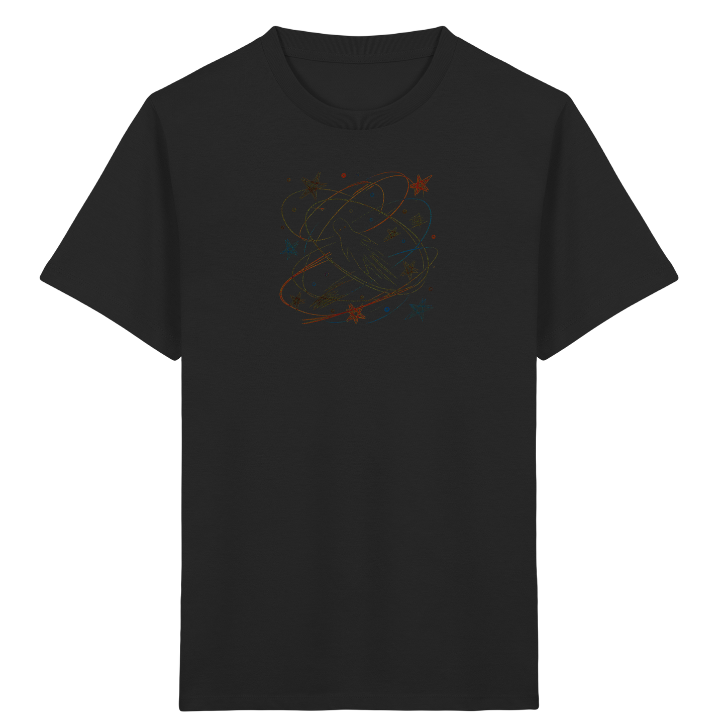 Verspieltes Kinder T-Shirt galaktischer Weltraum - Kinder Bio T-Shirt