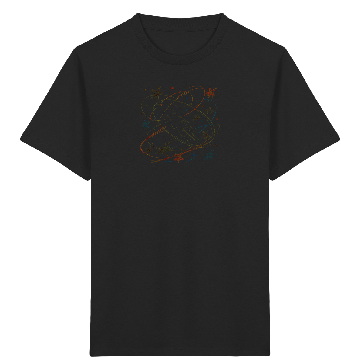 Verspieltes Kinder T-Shirt galaktischer Weltraum - Kinder Bio T-Shirt