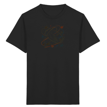 Verspieltes Kinder T-Shirt galaktischer Weltraum - Kinder Bio T-Shirt