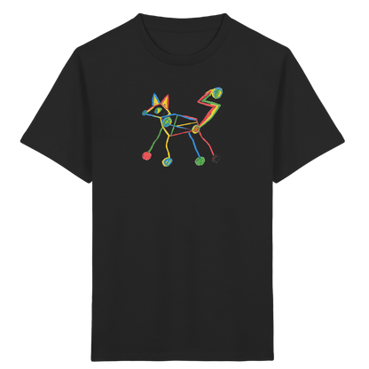 Farbpunkt-Fuchs Kinder Shirt - Kinder Bio T-Shirt Vorderseite