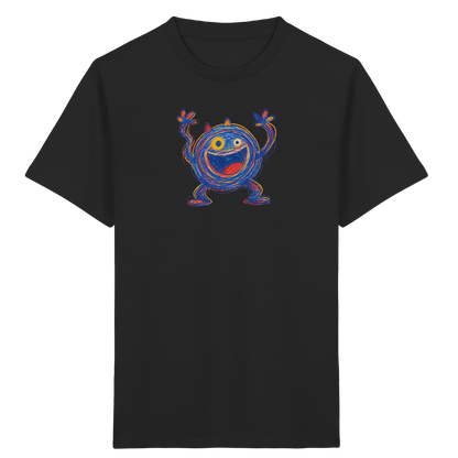 Fröhliches Wirbelmonster Shirt - Kinder Bio T-Shirt