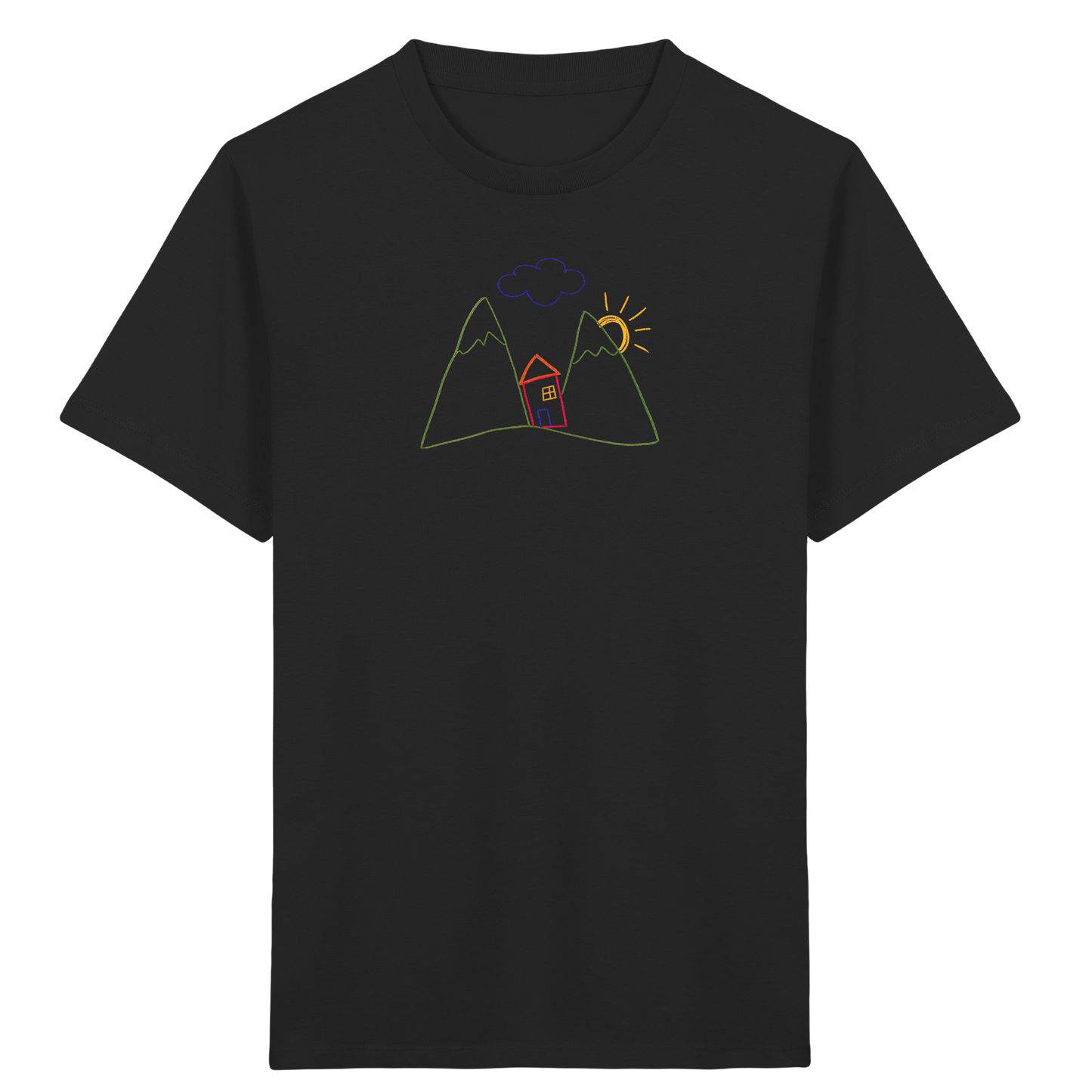 Fröhliches Bergpanorama Kinder T-Shirt - Kinder Bio T-Shirt