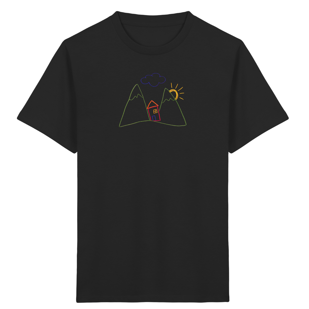 Fröhliches Bergpanorama Kinder T-Shirt - Kinder Bio T-Shirt
