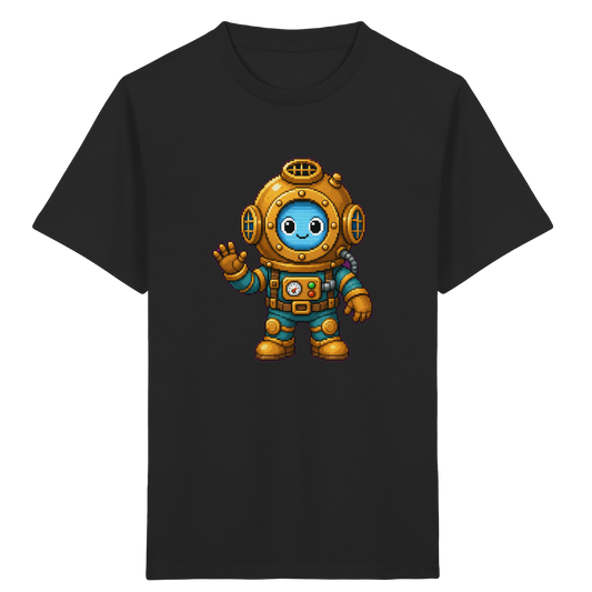 Pixel-Taucher: Goldener Helm Kinder T-Shirt - Kinder T-Shirt
