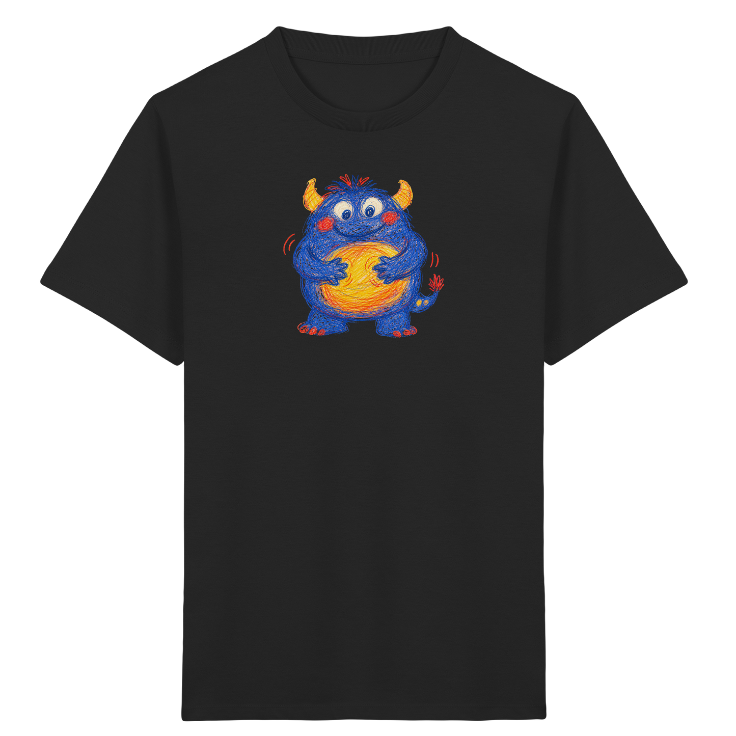 Bauchklopfer Monster Kinder Shirt - Kinder Bio T-Shirt