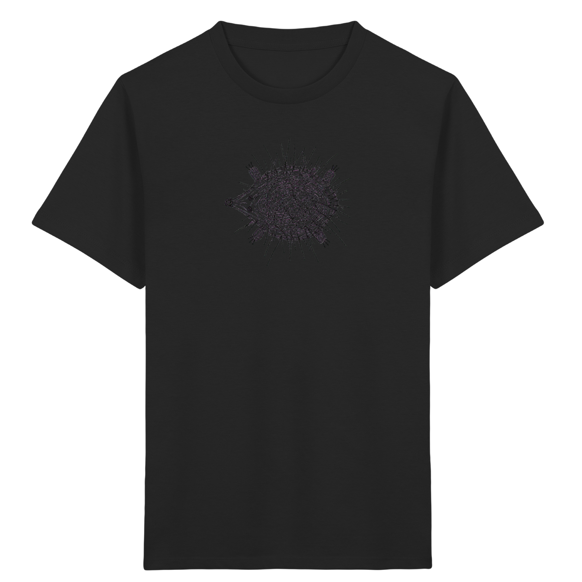 Igel von oben gezeichnet - Kinder Bio T-Shirt Vorderseite