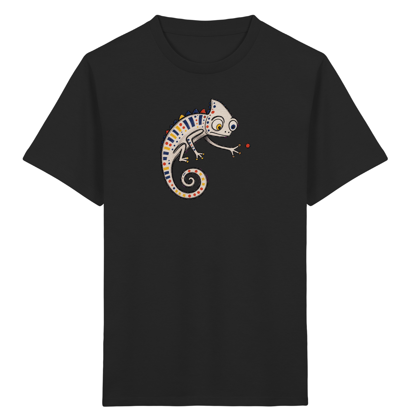 Verspieltes Chamäleon Kinder T-Shirt bunt - Kinder Bio T-Shirt