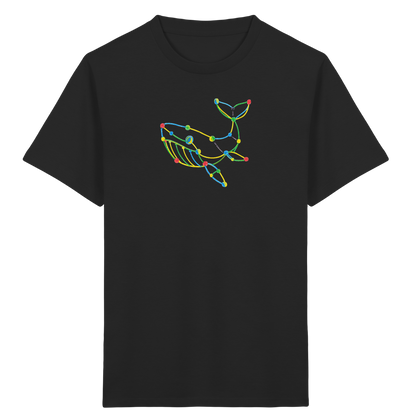 Farbpunkt Wal Kinder Motiv - Kinder Bio T-Shirt Vorderseite