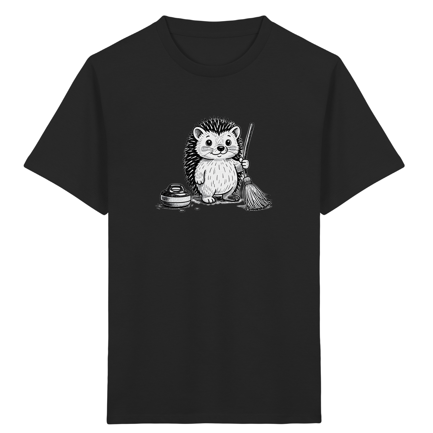 Igel beim Curling: Kinder T-Shirt - Kinder Bio T-Shirt