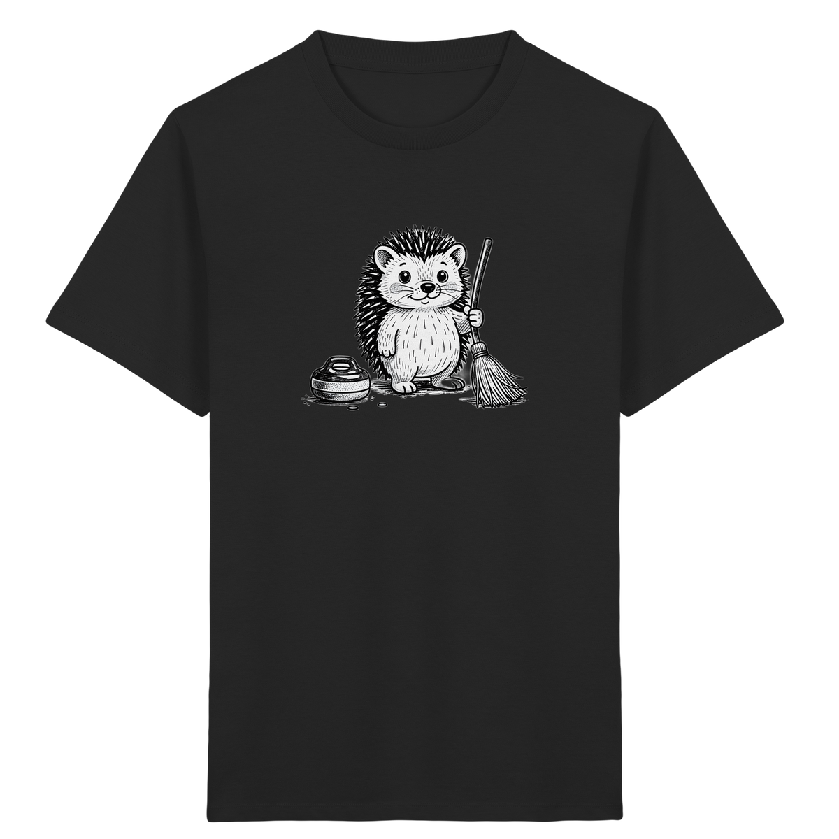 Igel beim Curling: Kinder T-Shirt - Kinder Bio T-Shirt