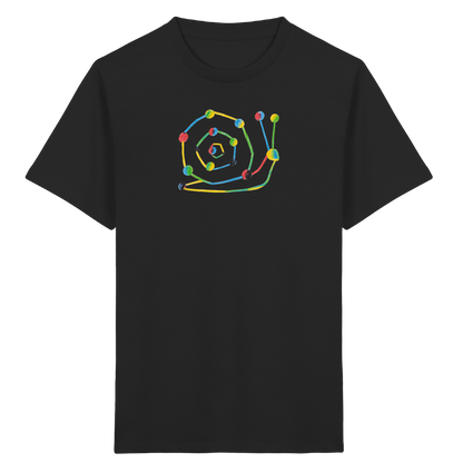 Farbpunkt Schnecke Kinder Shirt - Kinder Bio T-Shirt Vorderseite