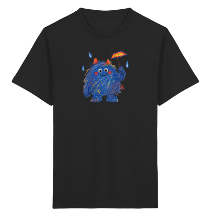 Regenschirmzottel im Regen - Kinder Bio T-Shirt