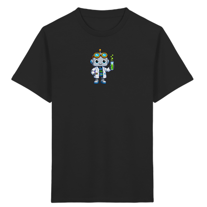 Pixel Roboter Wissenschaftler: Fröhliches Kinder T-Shirt - Kinder T-Shirt