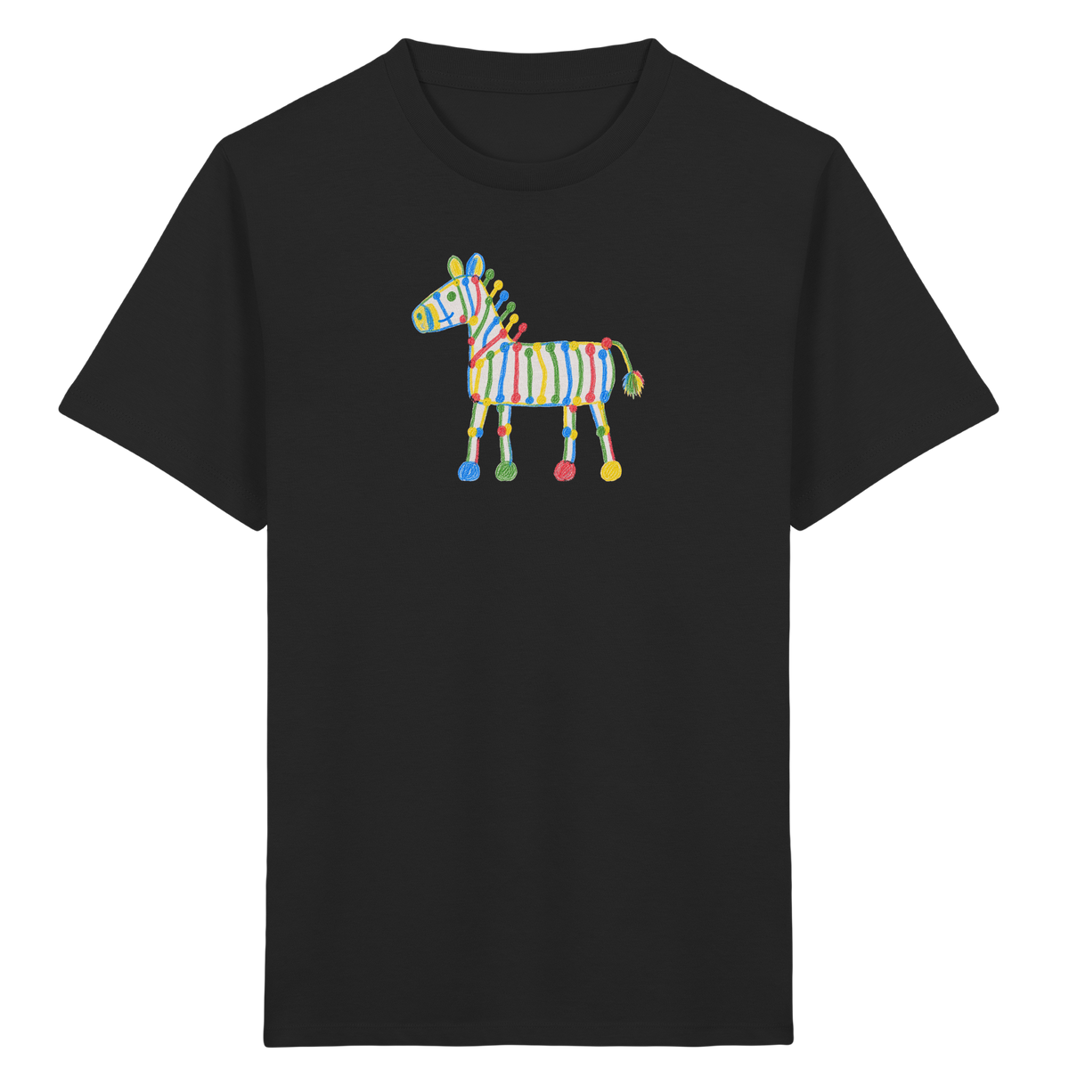 Farbpunkt Zebra für Kinder - Kinder Bio T-Shirt Vorderseite