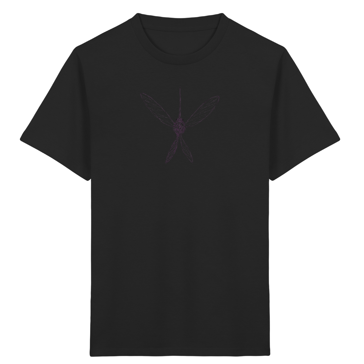 Kolibri von oben gezeichnet - Kinder Bio T-Shirt Vorderseite