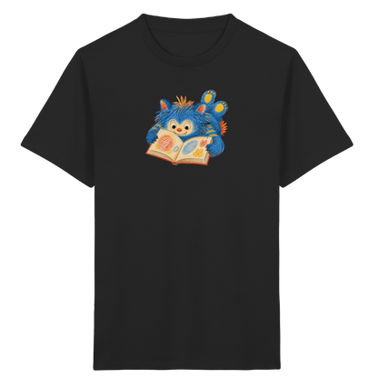 Bücherwurm Monster liest Bilderbuch - Kinder Bio T-Shirt
