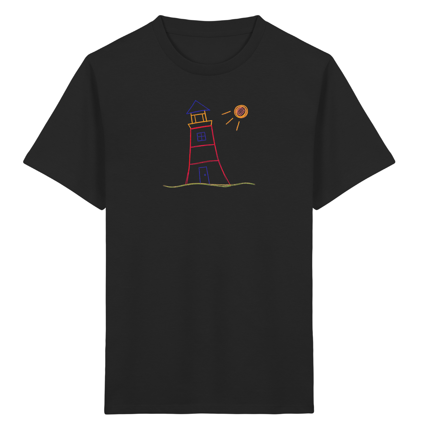 Maritimes Leuchtturm T-Shirt für Kinder - Kinder Bio T-Shirt