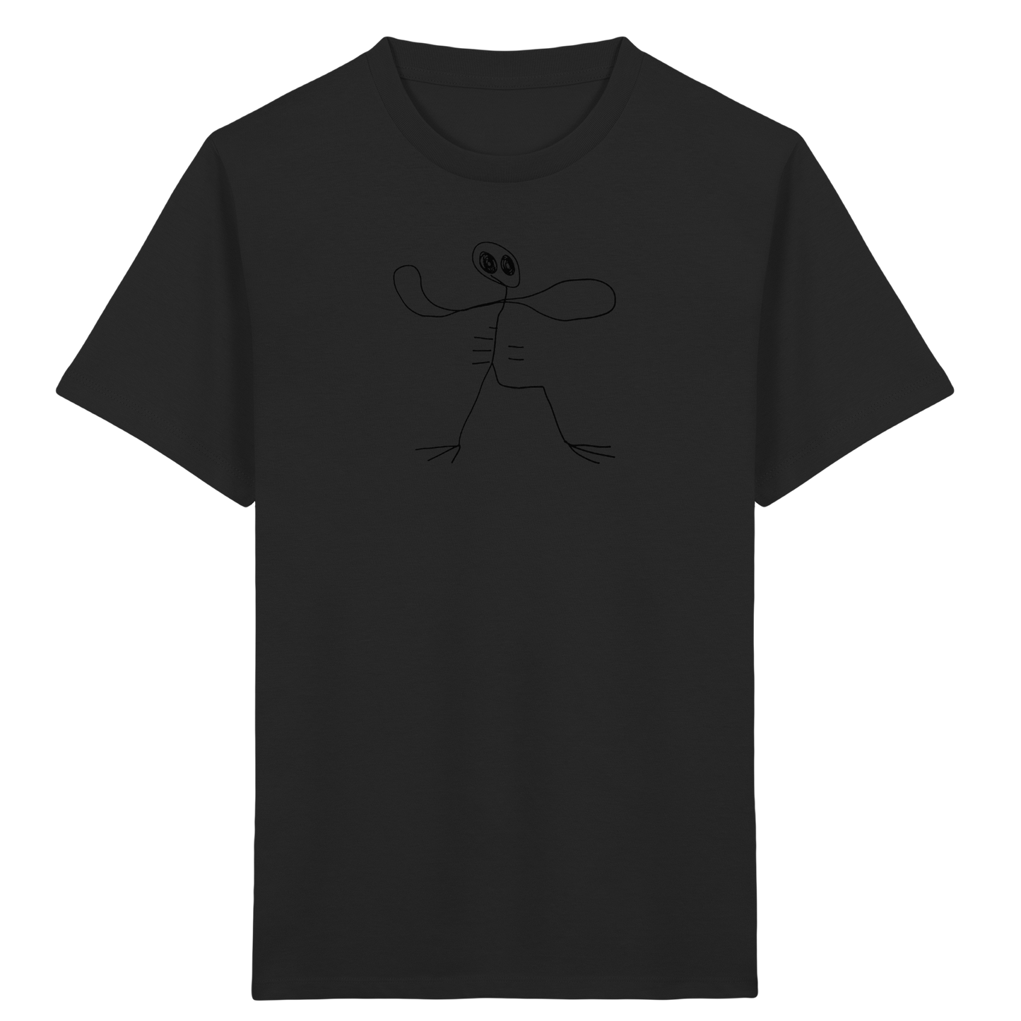Kinder T-Shirt – Tropfenkopf mit Stelzenbeinen