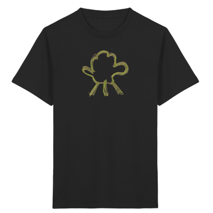 Olivgrüne Wolkenfigur Kinder Shirt - Kinder Bio T-Shirt