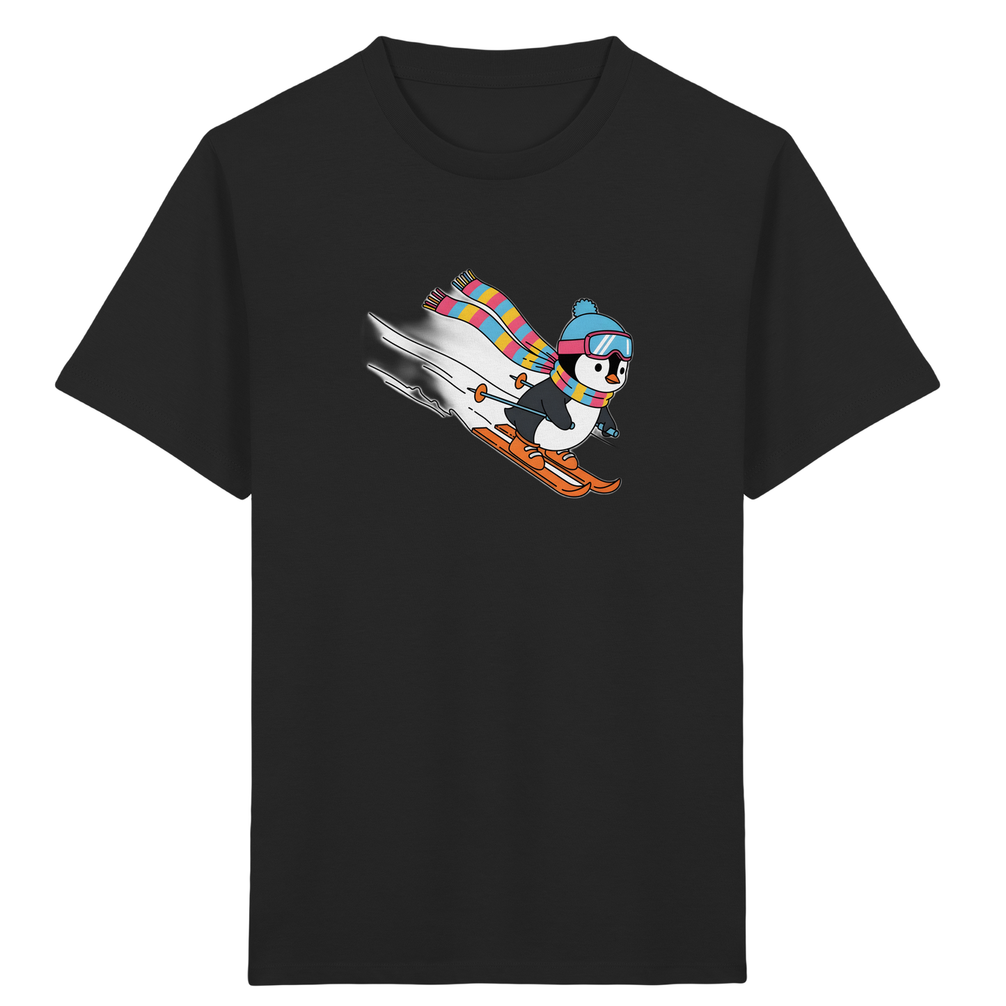 Fröhlicher Pinguin: Ski Abenteuer T-Shirt