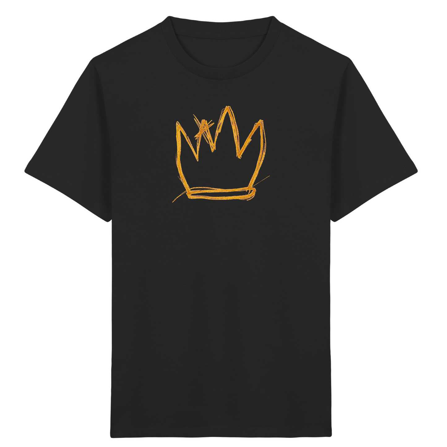 Senfgelbe Krakelkrone für Kinder - Kinder Bio T-Shirt