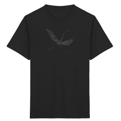 Kranich von oben - Kinder Bio T-Shirt Vorderseite