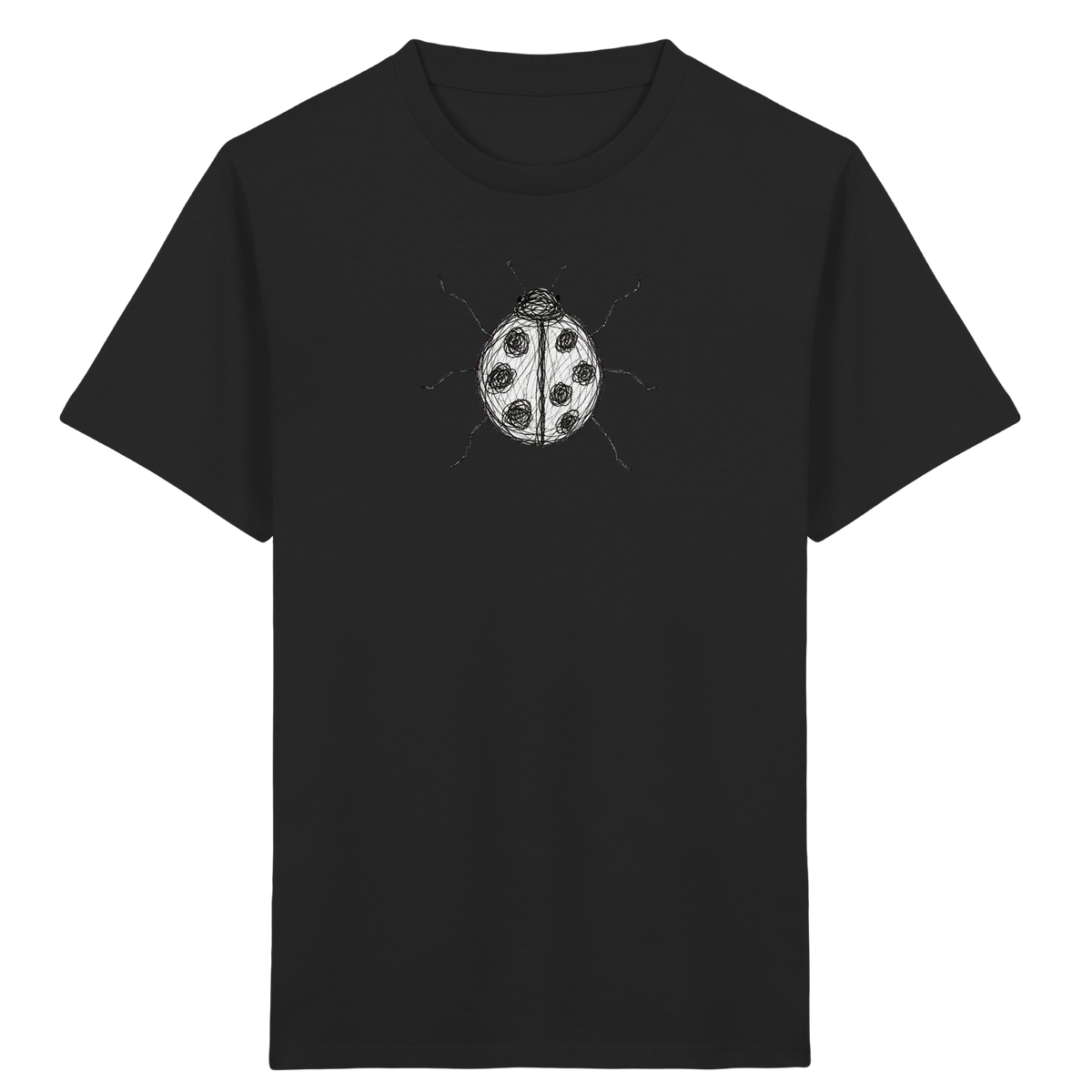 Marienkäfer von oben - Kinder Bio T-Shirt Vorderseite