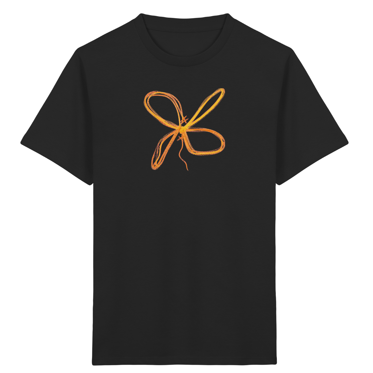 Curryfarbener Schleifenknoten für Kinder - Kinder Bio T-Shirt